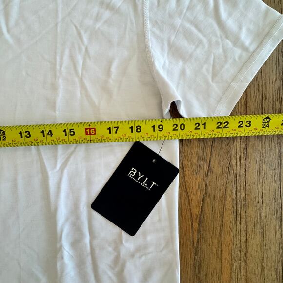 BYLT Men's White T-Shirt - Size L - Picture 6 of 7